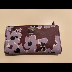 Kate spade purple floral wallet